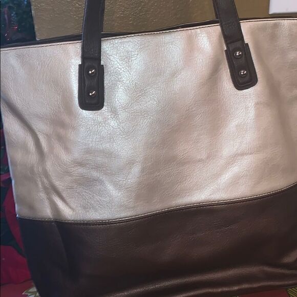 Bronze and gold tote bag - Picture 2 of 5